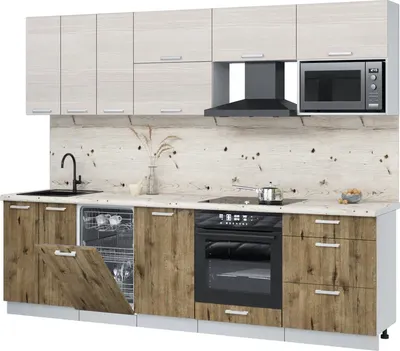 

Кухонный гарнитур, Мила Лайт 2.7-ПМ4