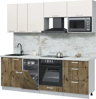 

Кухонный гарнитур, Мила Лайт 2.25-ПМ4