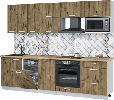 

Кухонный гарнитур, Мила Лайт 2.7-ПМ4