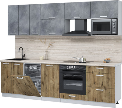 

Кухонный гарнитур, Мила Лайт 2.7-ПМ4