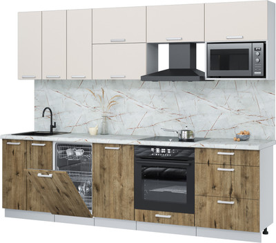 

Кухонный гарнитур, Мила Лайт 2.7-ПМ4