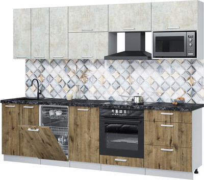 

Кухонный гарнитур, Мила Лайт 2.7-ПМ4