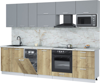 

Кухонный гарнитур, Мила Лайт 2.9-ПМ4