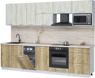 

Кухонный гарнитур, Мила Лайт 2.9-ПМ4