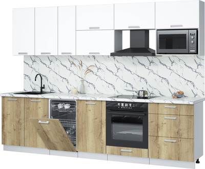 

Кухонный гарнитур, Мила Лайт 2.9-ПМ4