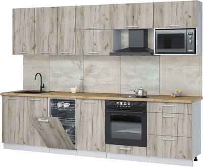 

Кухонный гарнитур, Мила Лайт 2.9-ПМ4