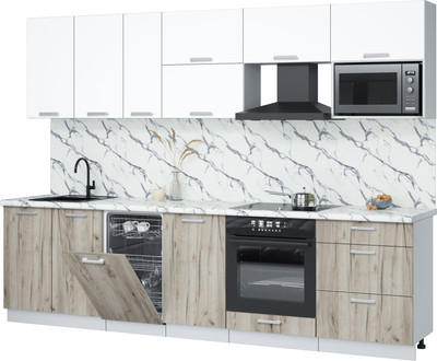 

Кухонный гарнитур, Мила Лайт 2.9-ПМ4