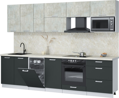 

Кухонный гарнитур, Мила Лайт 2.9-ПМ4