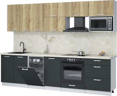 

Кухонный гарнитур, Мила Лайт 2.9-ПМ4