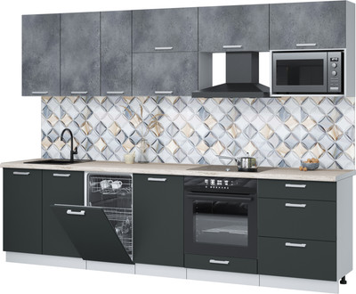 

Кухонный гарнитур, Мила Лайт 2.9-ПМ4