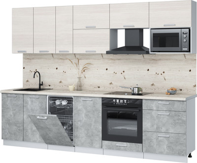 

Кухонный гарнитур, Мила Лайт 2.9-ПМ4