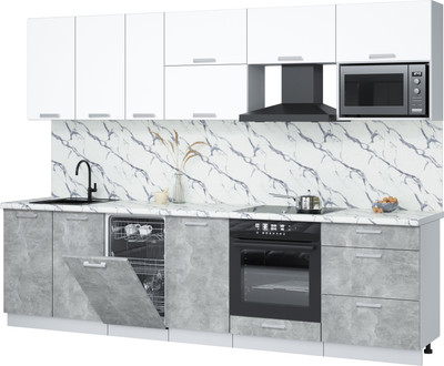 

Кухонный гарнитур, Мила Лайт 2.9-ПМ4