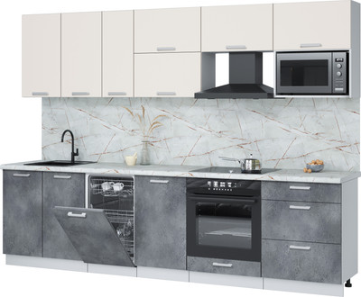 

Кухонный гарнитур, Мила Лайт 2.9-ПМ4