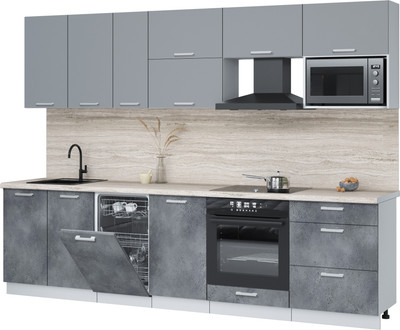 

Кухонный гарнитур, Мила Лайт 2.9-ПМ4