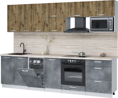 

Кухонный гарнитур, Мила Лайт 2.9-ПМ4