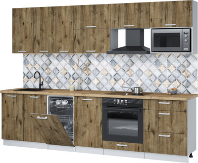 

Кухонный гарнитур, Мила Лайт 2.9-ПМ4