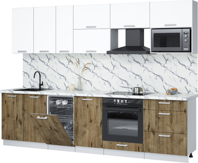 

Кухонный гарнитур, Мила Лайт 2.9-ПМ4