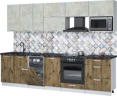 

Кухонный гарнитур, Мила Лайт 2.9-ПМ4