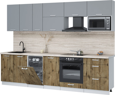 

Кухонный гарнитур, Мила Лайт 2.9-ПМ4