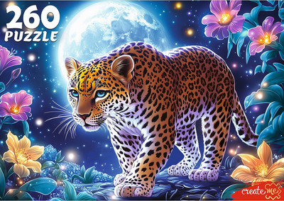 Пазл РЫЖИЙ КОТ Лунный леопард / Ф260-7613 (260эл) - 