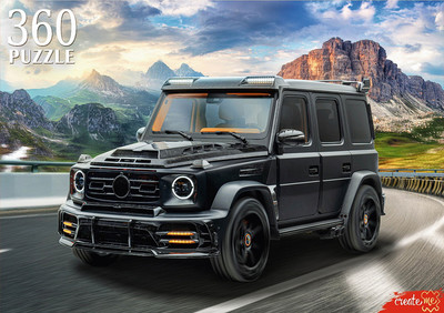 Пазл РЫЖИЙ КОТ Большой джип в горах / ШТП360-0189 (360эл) - 