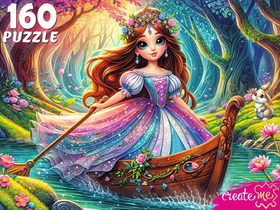 Пазл РЫЖИЙ КОТ Ночная принцесса / УК160-5536 (160эл) - 