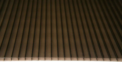 Сотовый поликарбонат TitanPlast T 2100x6000x6мм 0.77кг/м2 (темно-тонированный) - 