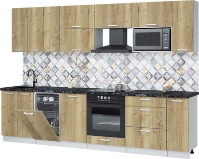 

Кухонный гарнитур, Мила Лайт 3.0-ПМ4