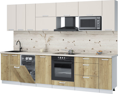 

Кухонный гарнитур, Мила Лайт 3.0-ПМ4