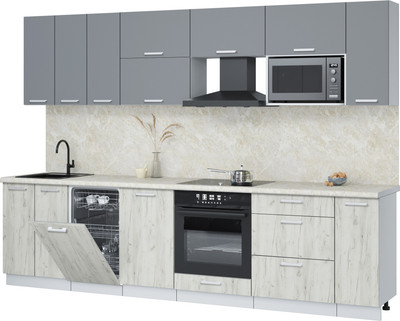 

Кухонный гарнитур, Мила Лайт 3.0-ПМ4