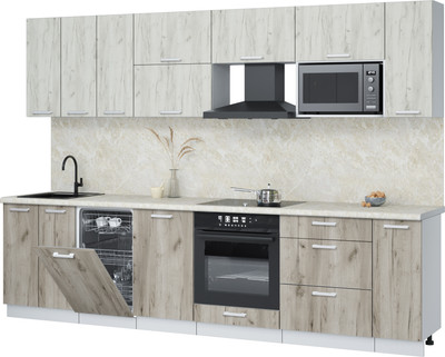 

Кухонный гарнитур, Мила Лайт 3.0-ПМ4