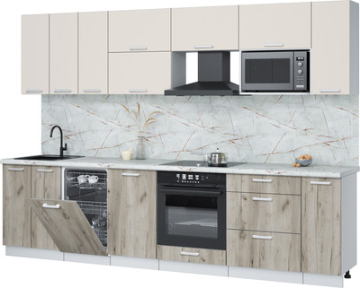 

Кухонный гарнитур, Мила Лайт 3.0-ПМ4