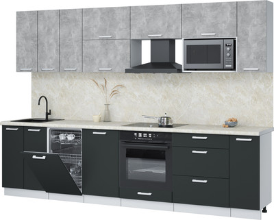 

Кухонный гарнитур, Мила Лайт 3.0-ПМ4