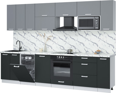 

Кухонный гарнитур, Мила Лайт 3.0-ПМ4