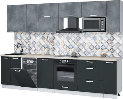 

Кухонный гарнитур, Мила Лайт 3.0-ПМ4