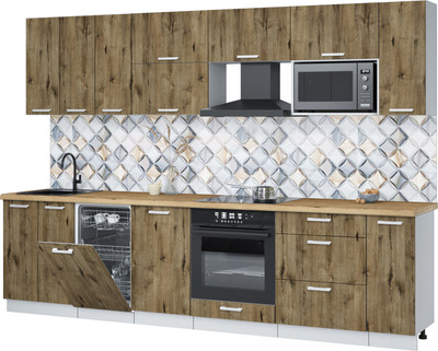 

Кухонный гарнитур, Мила Лайт 3.0-ПМ4