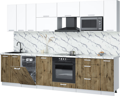 

Кухонный гарнитур, Мила Лайт 3.0-ПМ4