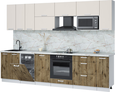 

Кухонный гарнитур, Мила Лайт 3.0-ПМ4