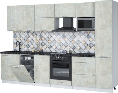 

Кухонный гарнитур, Мила Лайт 3.1-ПМ4