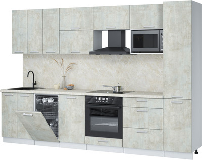 

Кухонный гарнитур, Мила Лайт 3.1-ПМ4