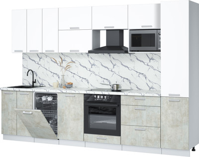 

Кухонный гарнитур, Мила Лайт 3.1-ПМ4