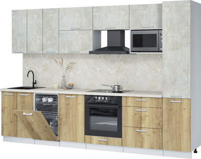 

Кухонный гарнитур, Мила Лайт 3.1-ПМ4