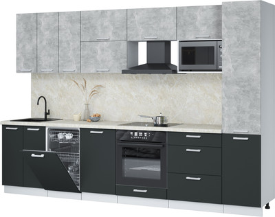 

Кухонный гарнитур, Мила Лайт 3.1-ПМ4