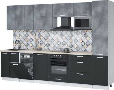 

Кухонный гарнитур, Мила Лайт 3.1-ПМ4