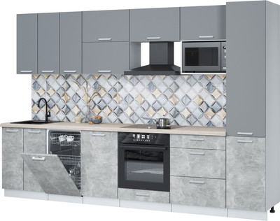 

Кухонный гарнитур, Мила Лайт 3.1-ПМ4