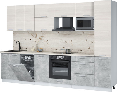 

Кухонный гарнитур, Мила Лайт 3.1-ПМ4