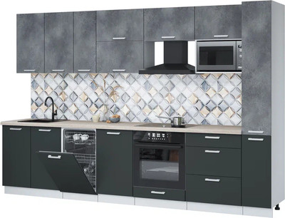 

Кухонный гарнитур, Мила Лайт 3.2-ПМ4