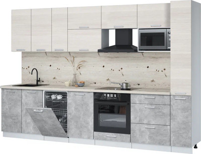 

Кухонный гарнитур, Мила Лайт 3.2-ПМ4