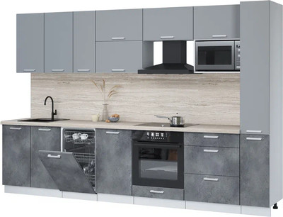 

Кухонный гарнитур, Мила Лайт 3.2-ПМ4