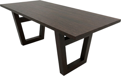 Обеденный стол Iva-Wood 140x80 Венге (край прямой, подстолье дерево V-обр.) - 